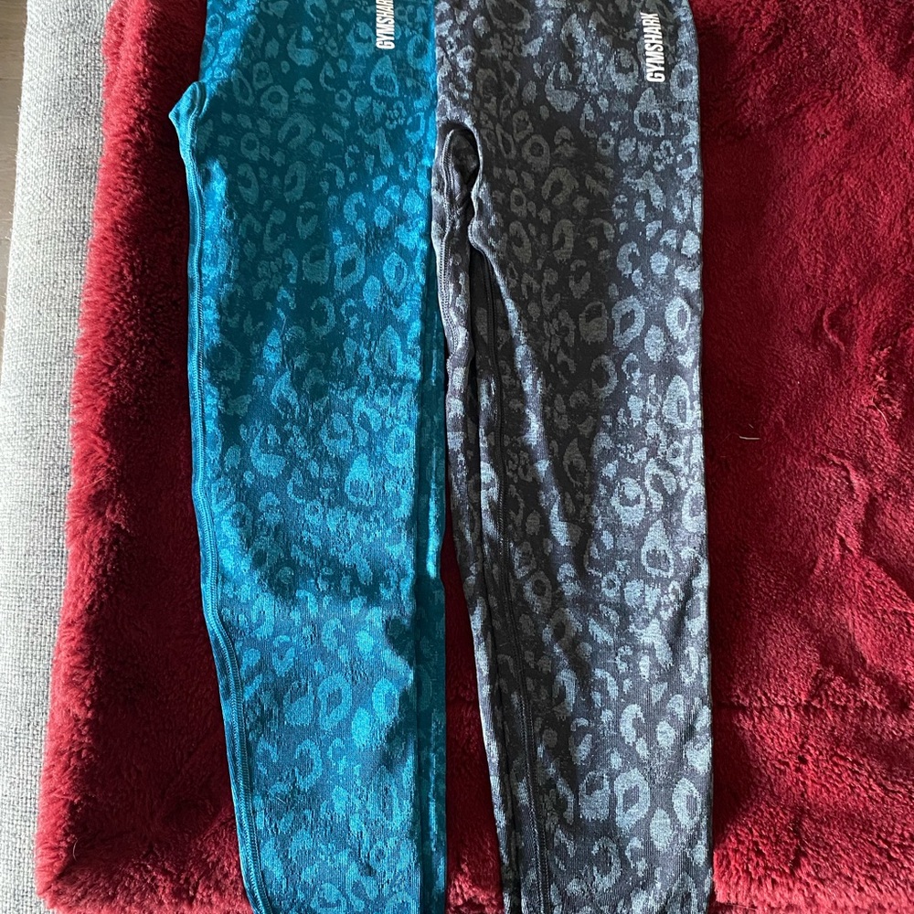 NWOT Seamless Leopard Print GymShark Leggings